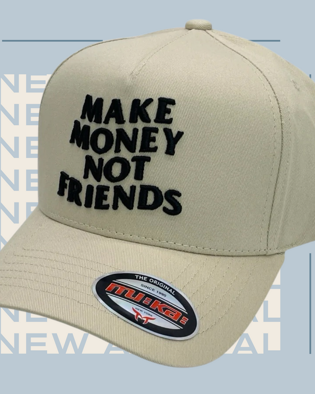 Make Money- Trucker Hat (Cream)