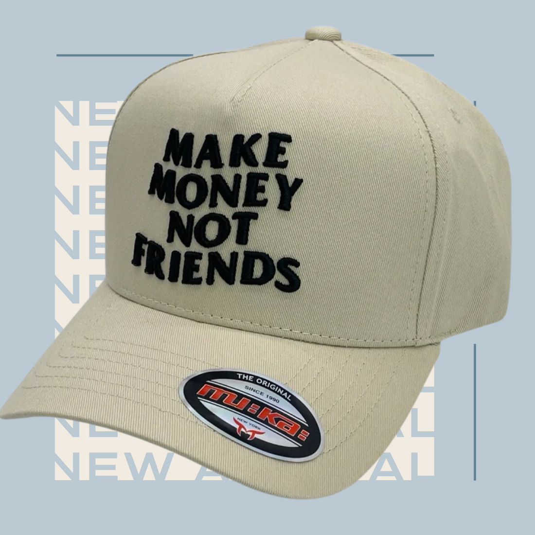 Make Money- Trucker Hat (Cream)