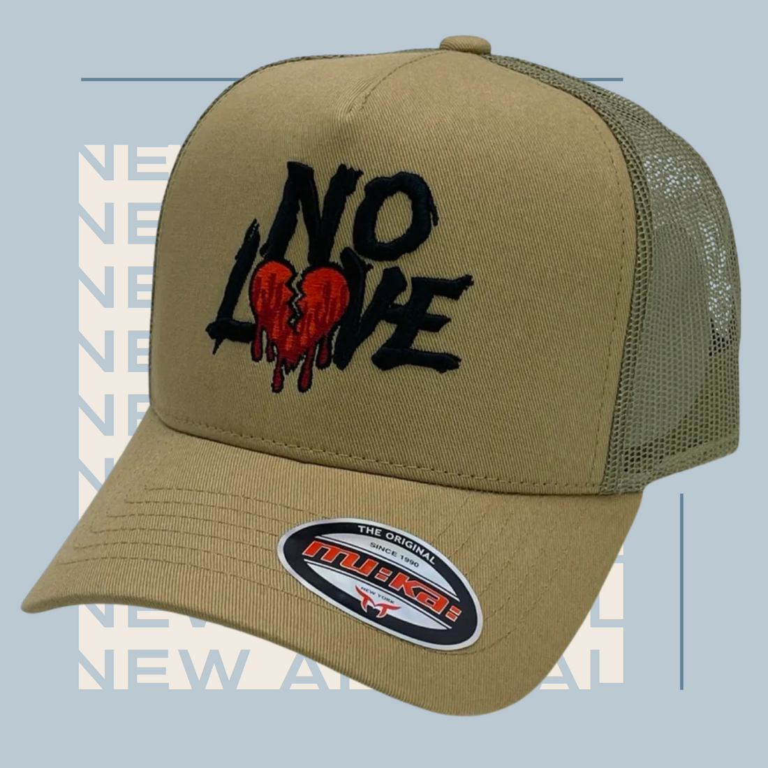 No Love- Trucker Hat (Tan)