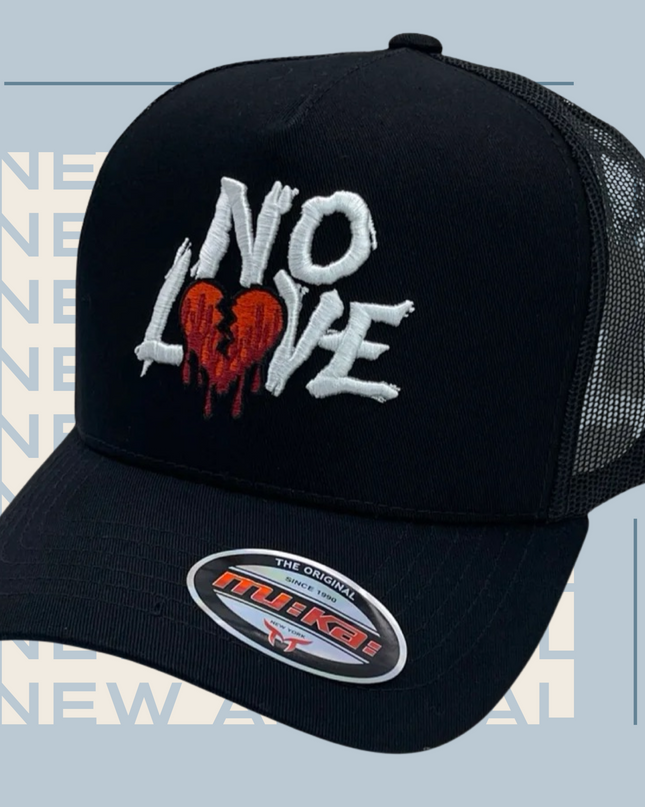 No Love- Trucker Hat (Black)