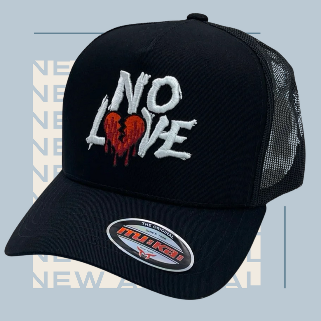 No Love- Trucker Hat (Black)