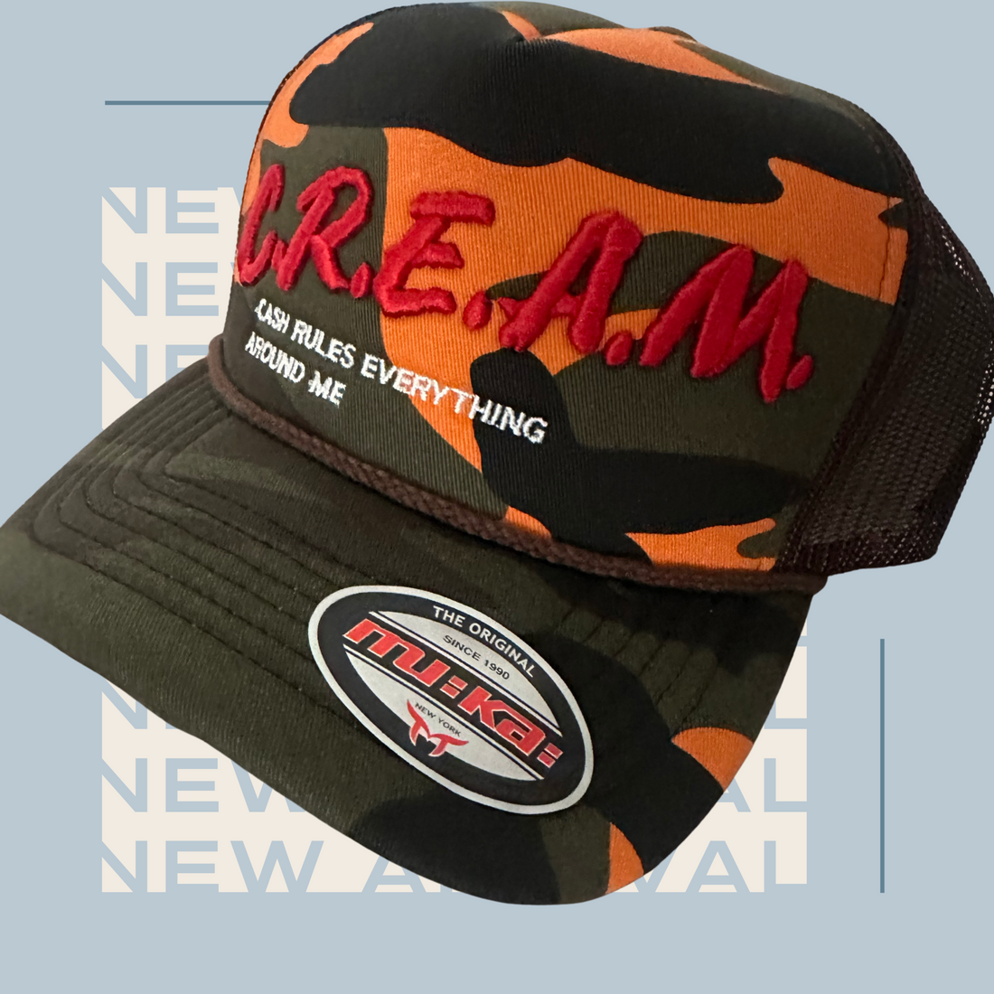 Cash Rules- Trucker Hat (Camo)