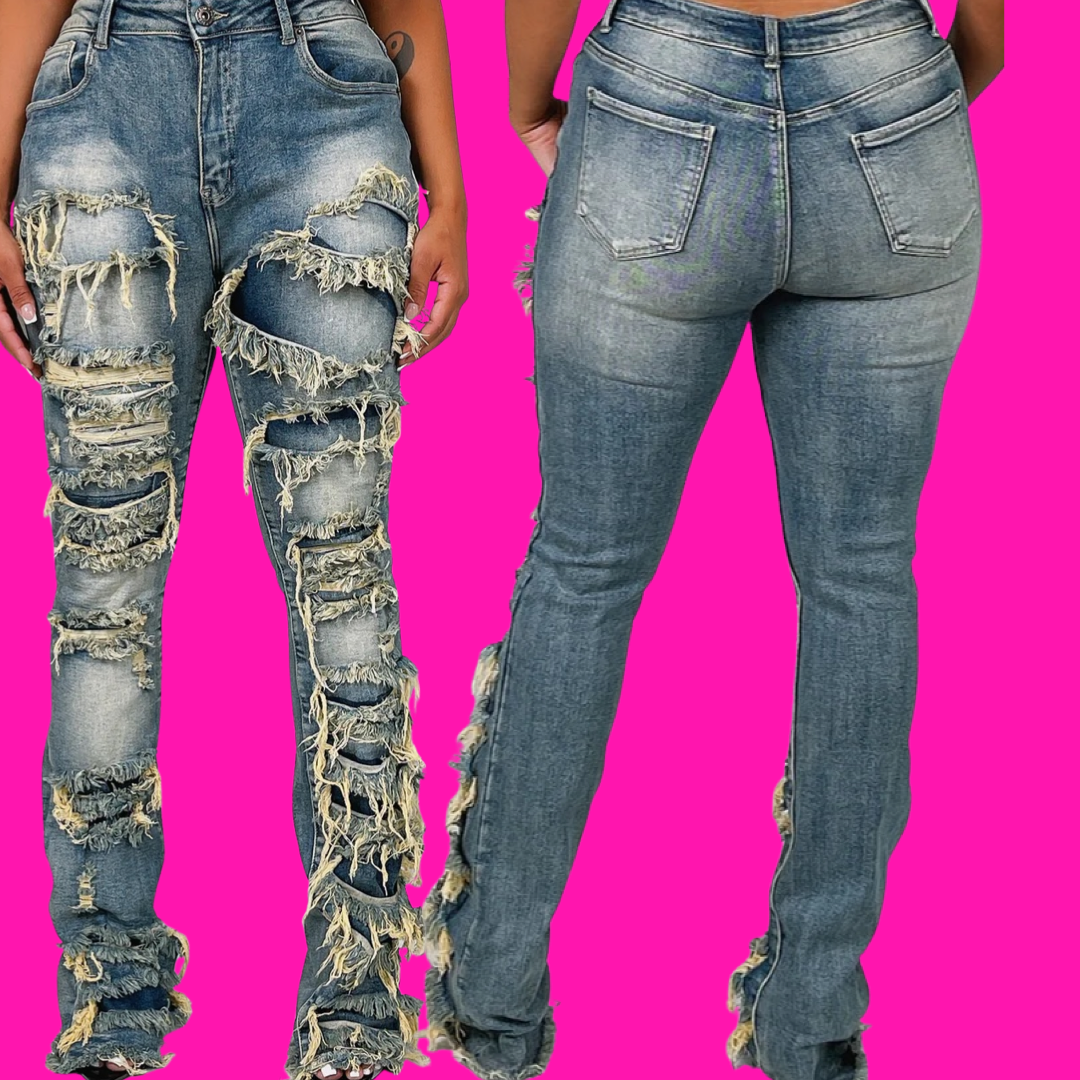 Never in distress- jeans