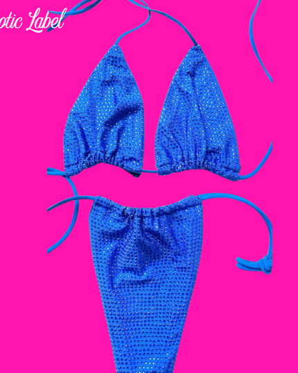 Big Biz Bling Bikini- Blue