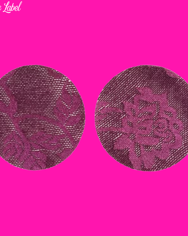 Purple Sheer Lace Pasties - Circle