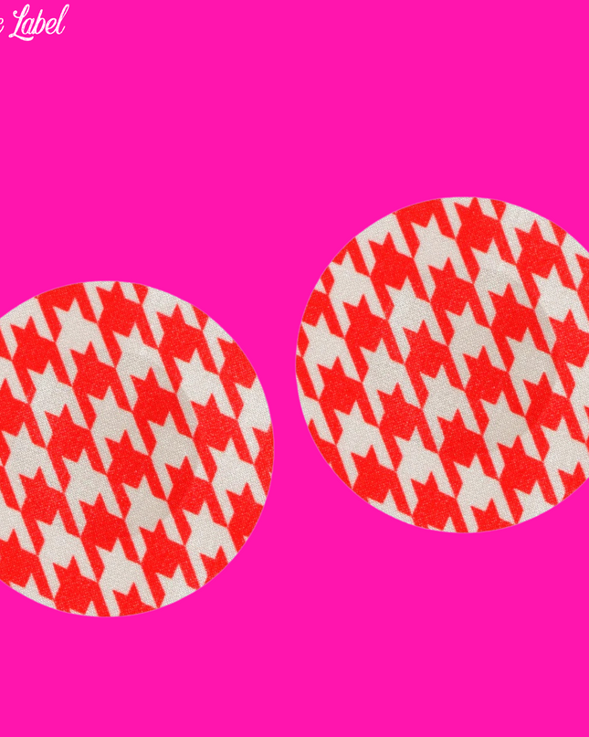 Red/White DuoTone Pasties- Circle