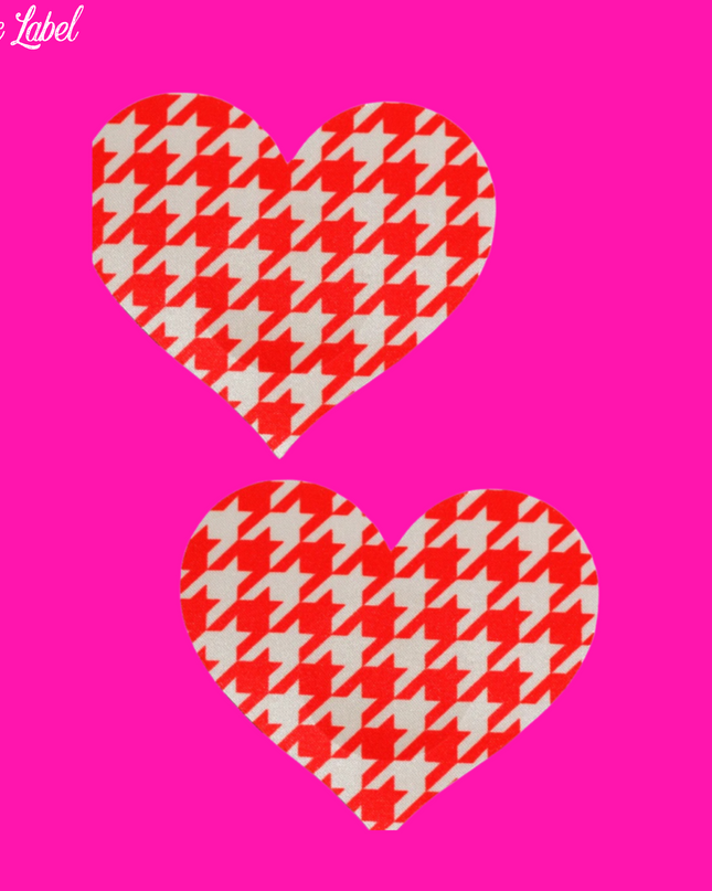 Red/White DuoTone Pasties- Heart