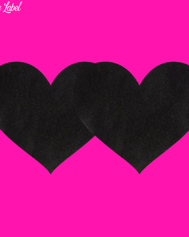 Black Neva Nude Pasties- Heart
