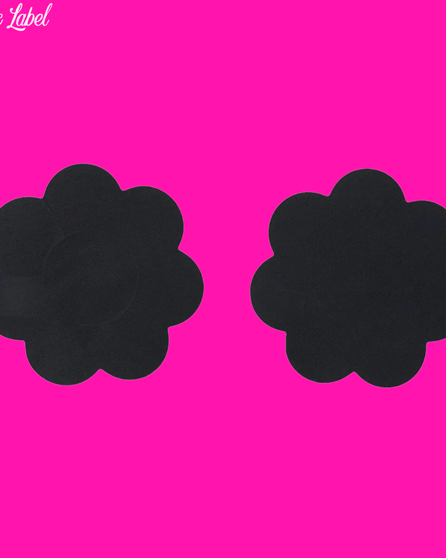 Black Neva Nude Pasties- Floral