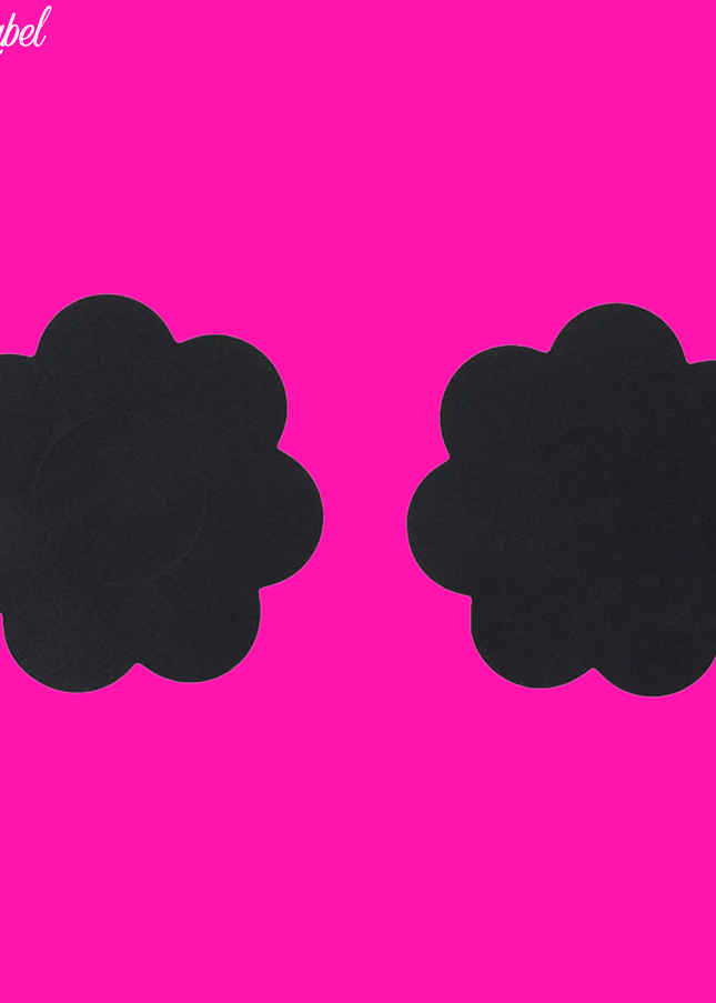 Black Neva Nude Pasties- Floral