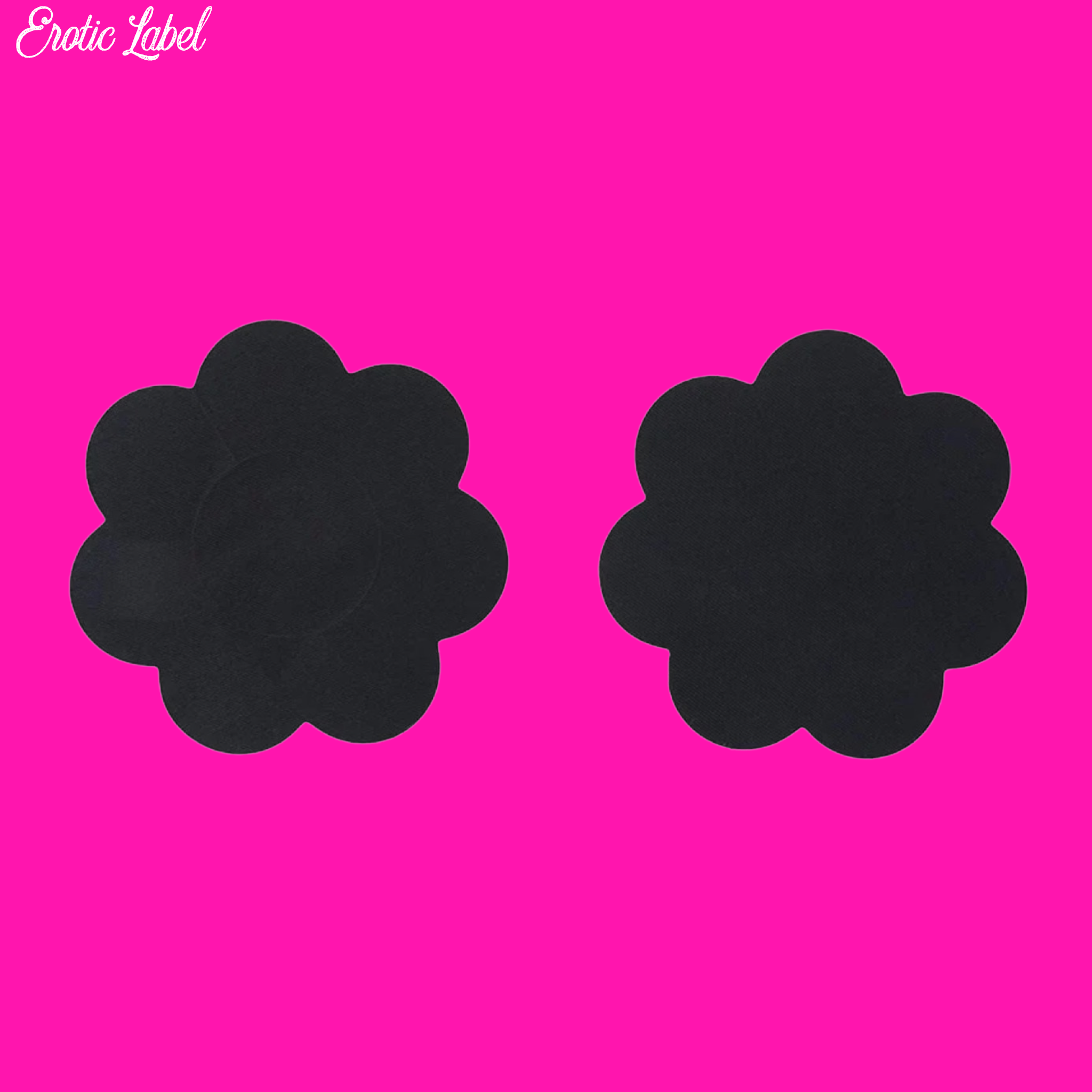 Black Neva Nude Pasties- Floral