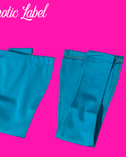Big Kitty Clear String - T bar thong’s (Water Blue)