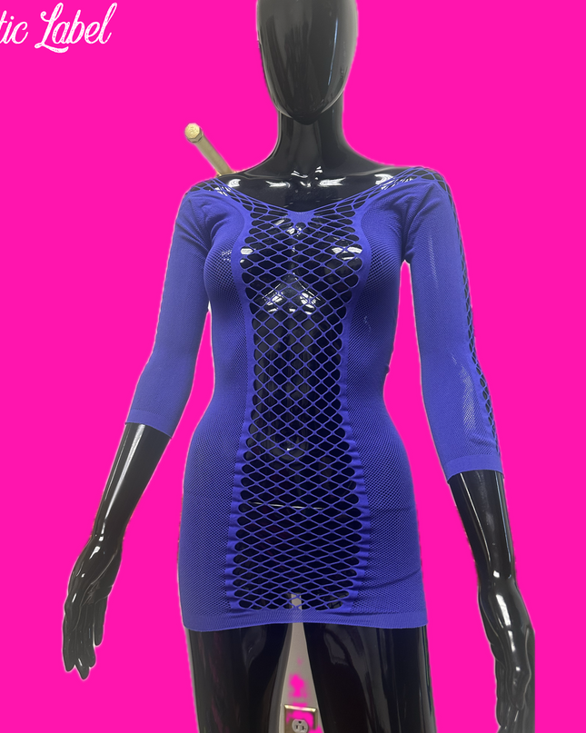 Venus - Fishnet Dress (Violet)