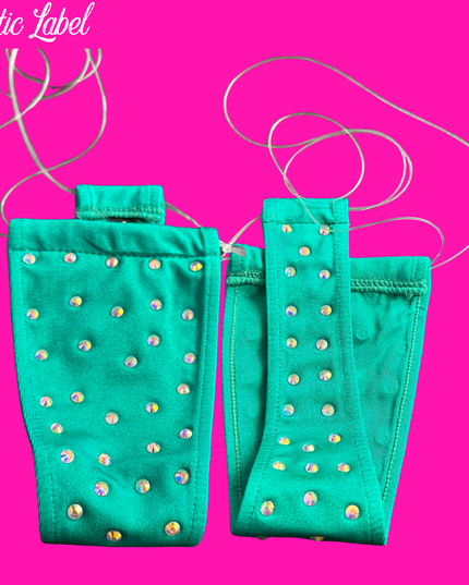 Stoned Clear String - T bar thong’s (Hunter Green)