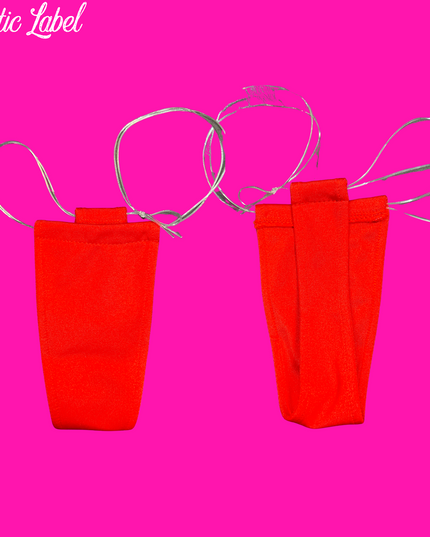Classic Clear String - T bar thong’s (Cherry Red)