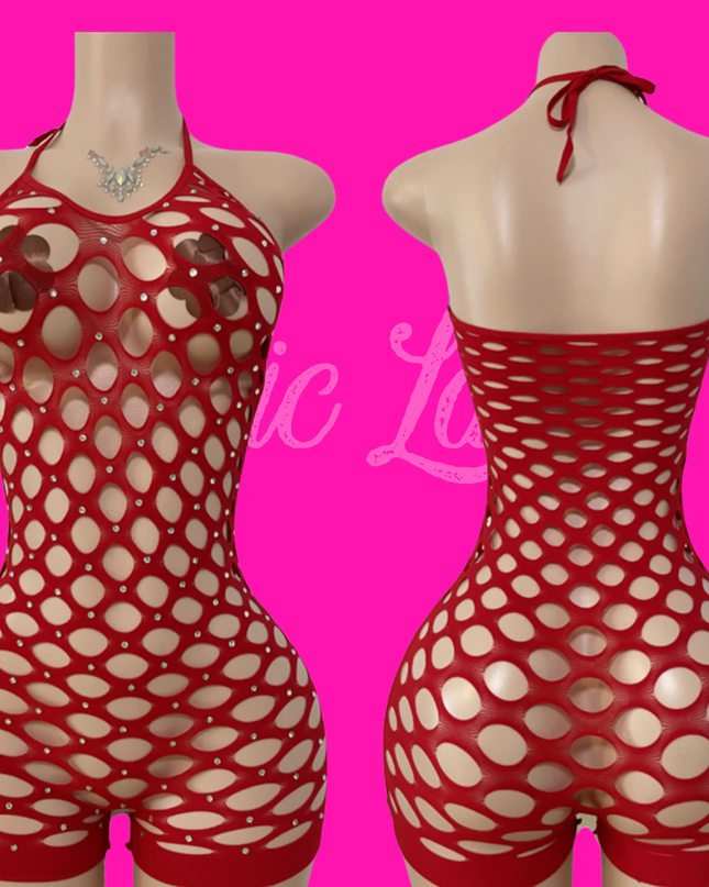 Bentley- Romper (Red)