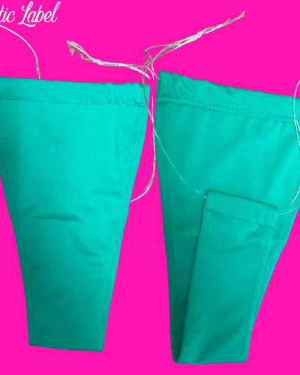 Big Kitty Clear String - T bar thong’s (Hunter Green)