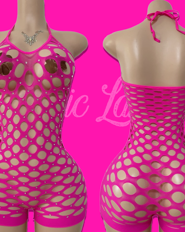 Bentley- Romper (Pink)