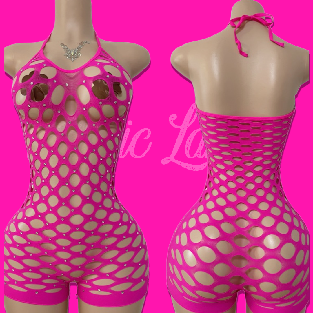 Bentley- Romper (Pink)