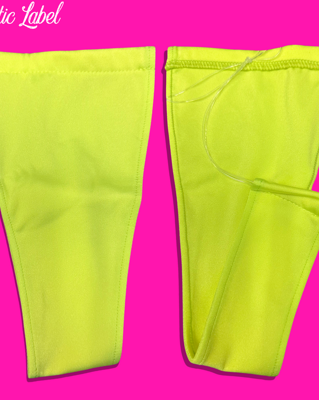 Big Kitty Clear String - T bar thong’s (Highlighter)
