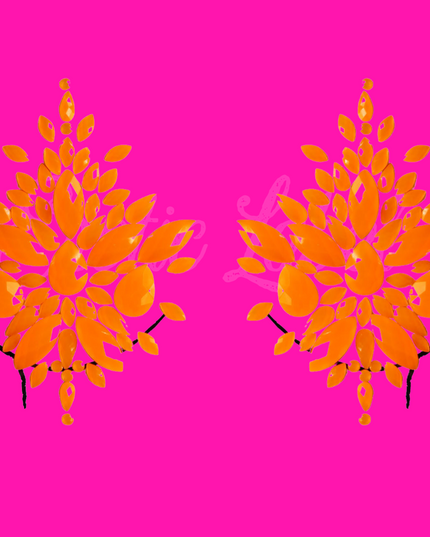 Bling Pasties- Orange (Stoned)