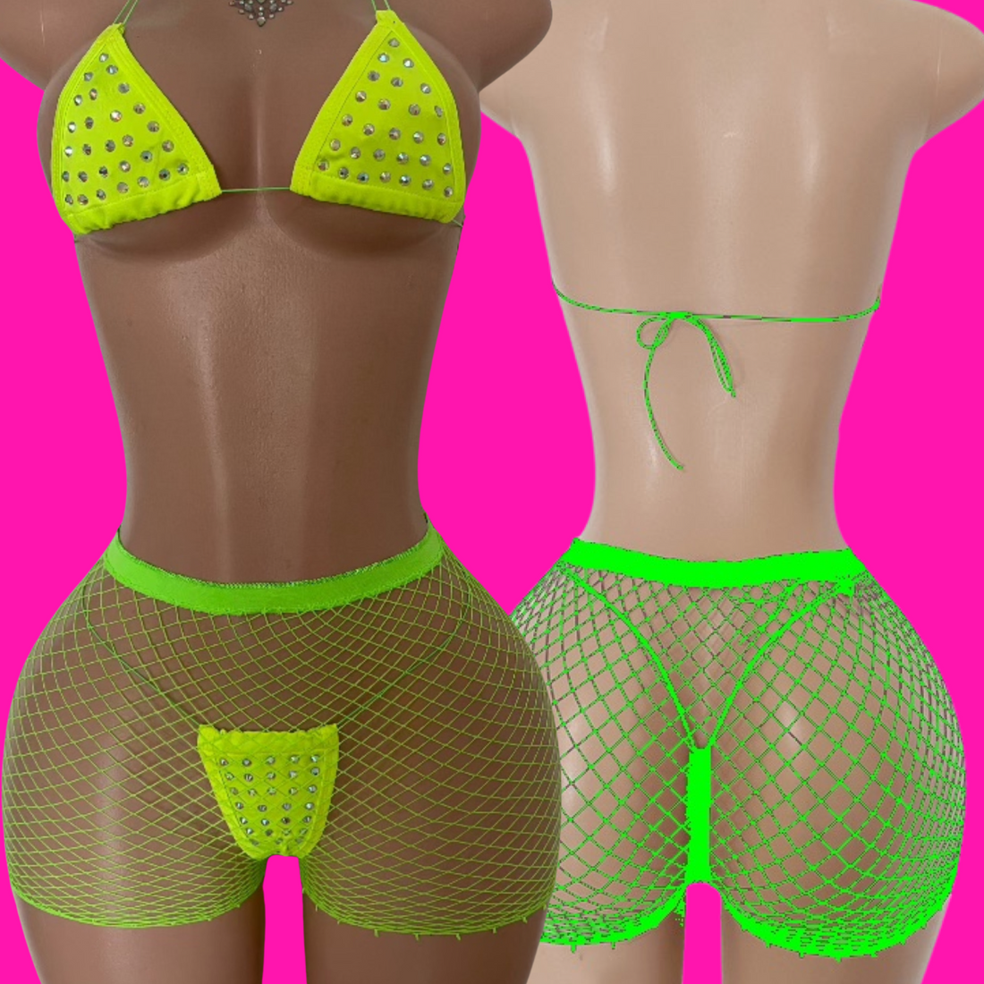 Hot Take MicroBikini (Neon Green)