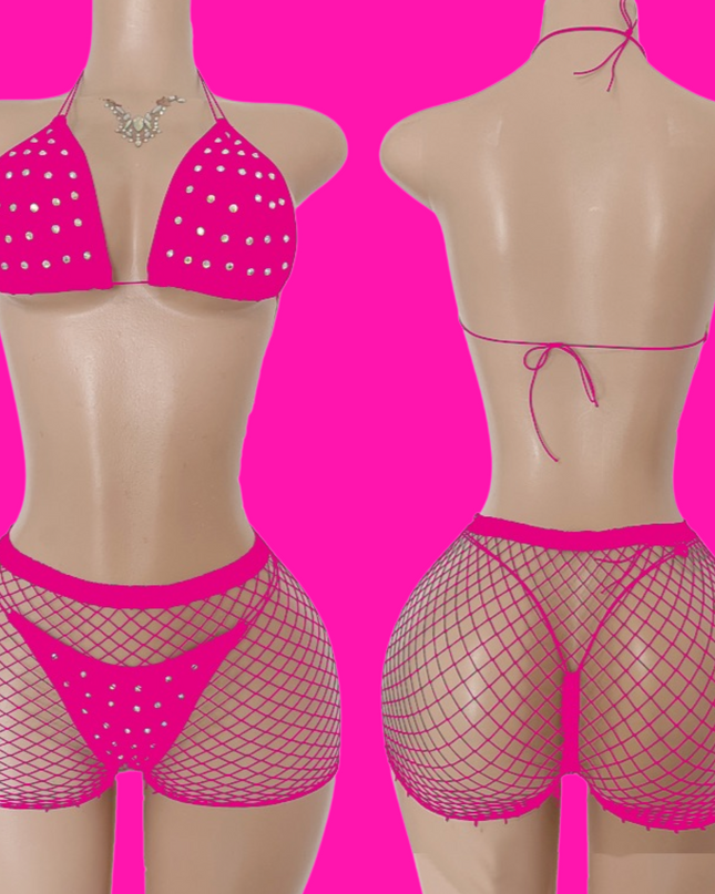 Hot Take MicroBikini (Dark Pink)