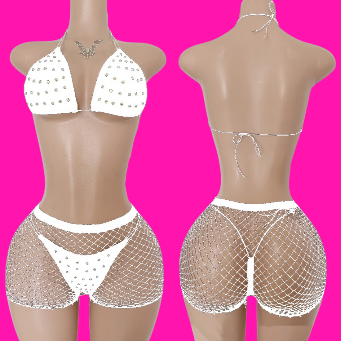 Hot Take MicroBikini (White)