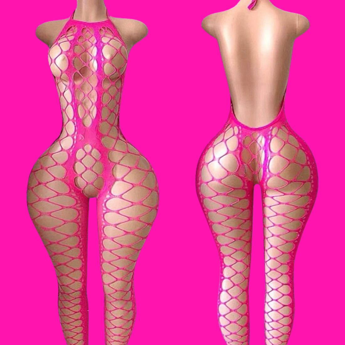 Big Tips Only- Pink Playsuit