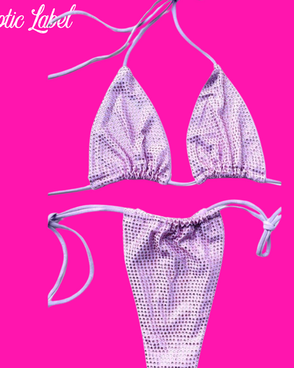 Big Biz Bling Bikini- Lavender