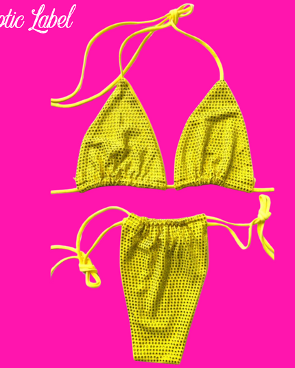 Big Biz Bling Bikini- Yellow