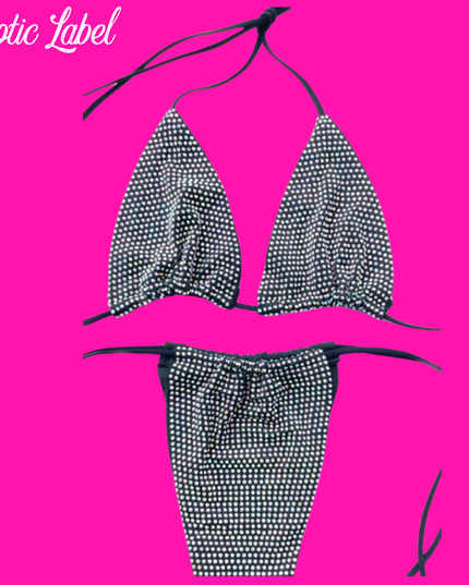 Big Biz Bling Bikini- Diamond/Black