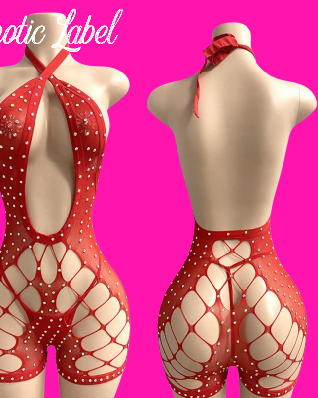 Big Bag Romper (Red)