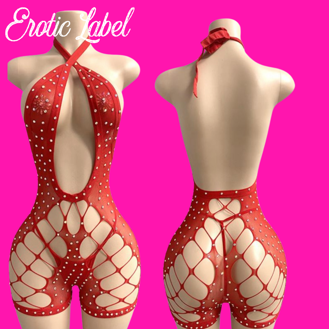 Big Bag Romper (Red)
