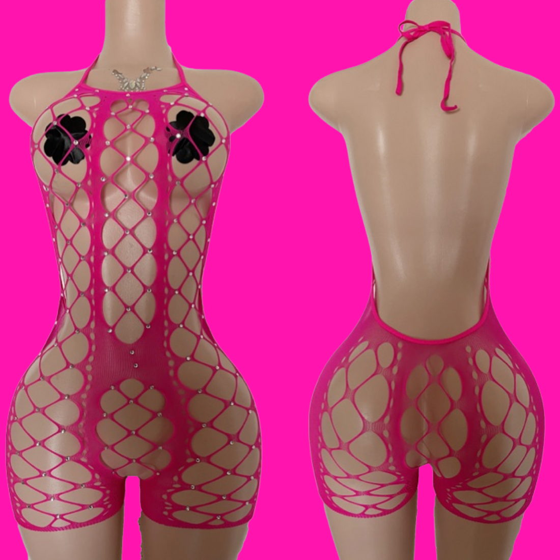 Big Tips Only- Pink Romper