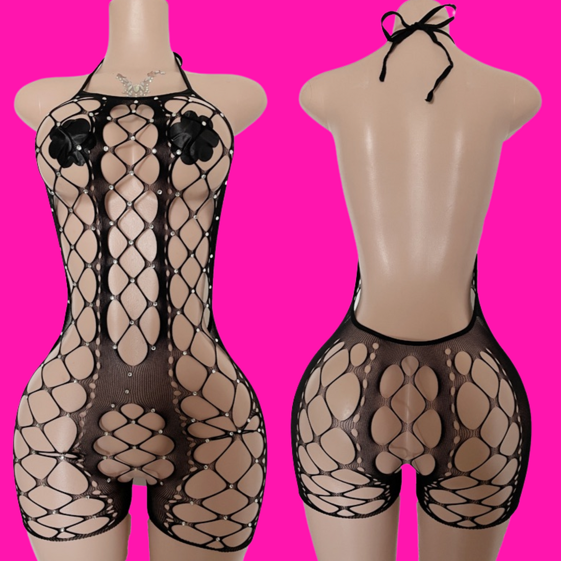 Big Tips Only- Black Romper