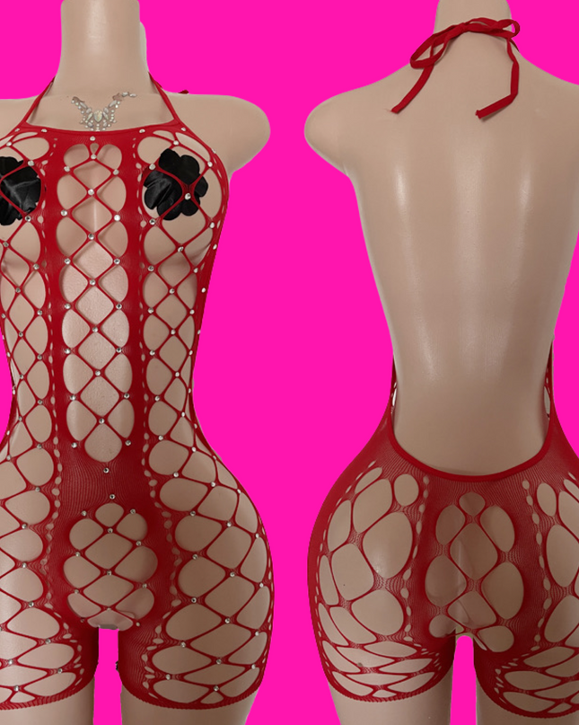 Big Tips Only- Red Romper