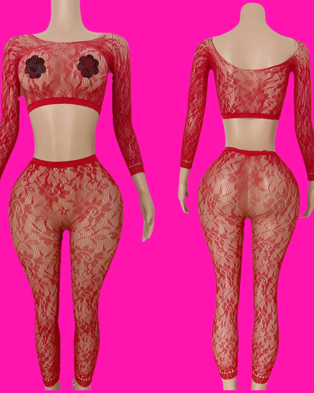 Headliner Leggings Set- Red