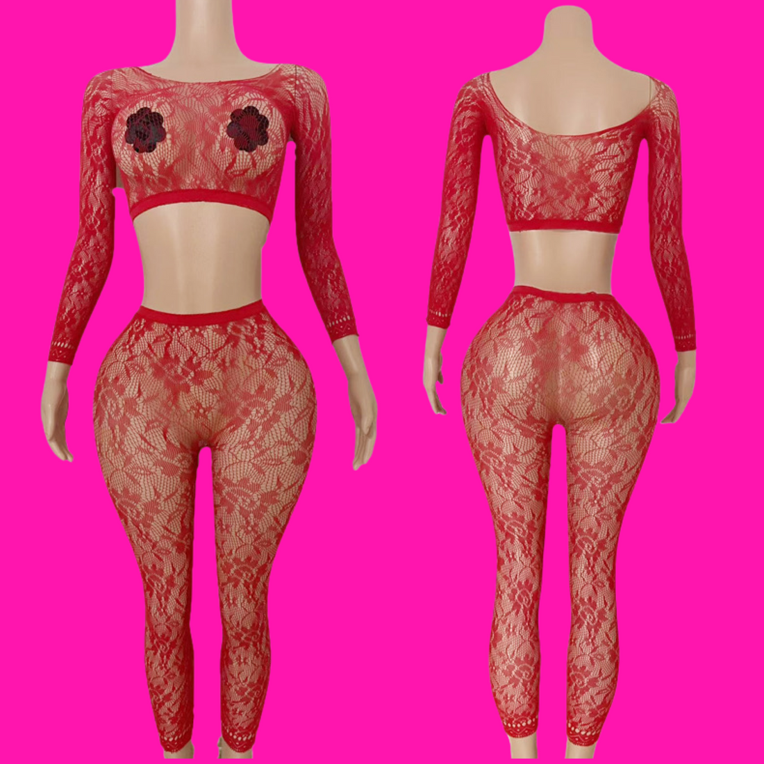 Headliner Leggings Set- Red