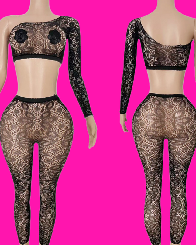 Malibu Black- Leggings Set