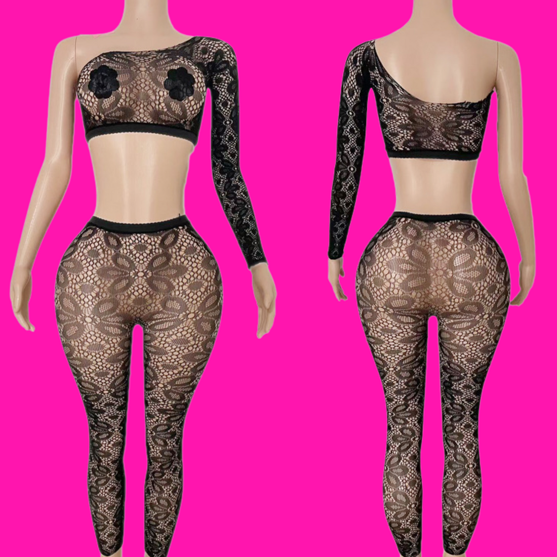 Malibu Black- Leggings Set