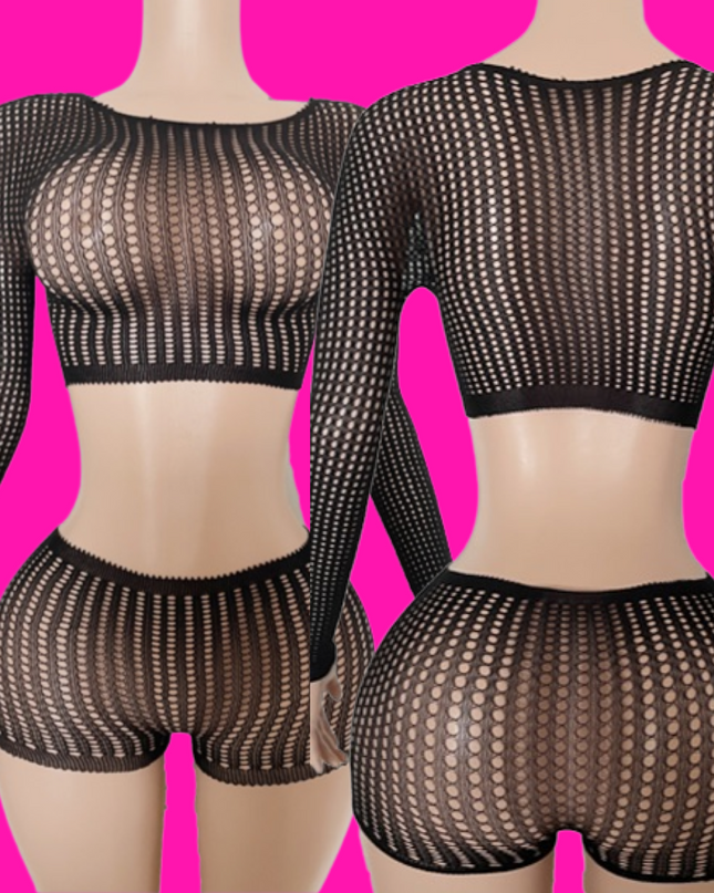 Caged - Short Set (Black)