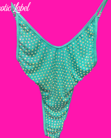 Baby Doll Bling playsuit- Emerald