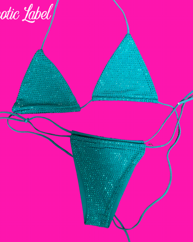 Baby Doll Bling Bikini- Emerald