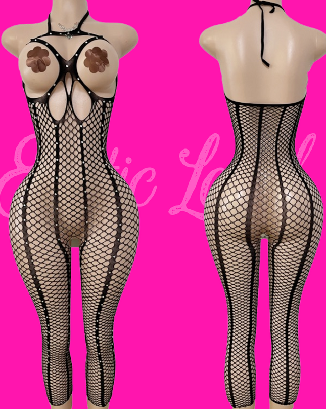 Totally Exposed- Playsuit (Black)