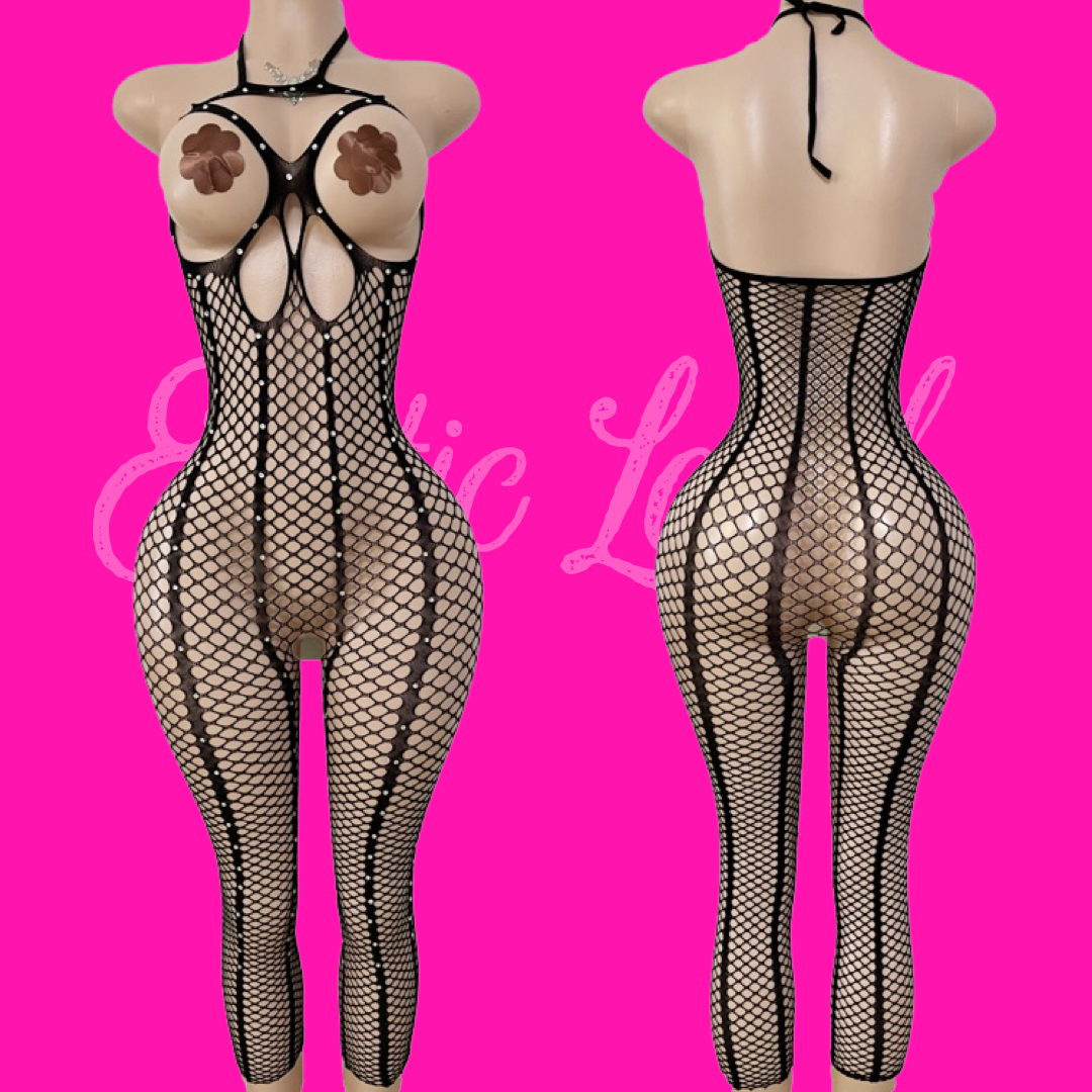 Totally Exposed- Playsuit (Black)