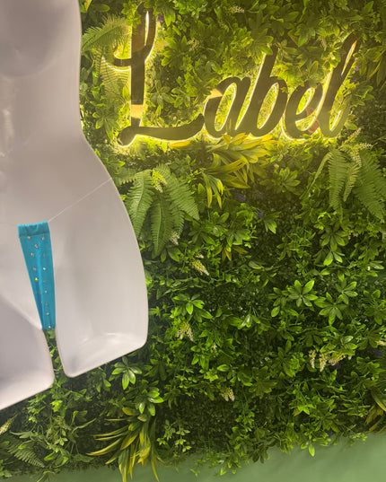 Stoned Clear String - T bar thongs -Water Blue