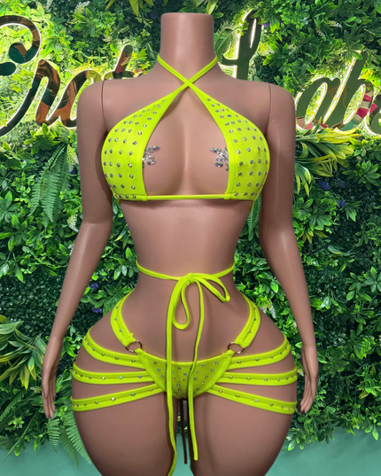 Georgia Peach- Cheeky Bikini (S-L) (Highlighter)