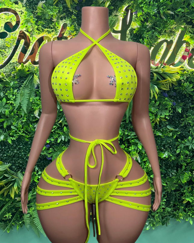 Georgia Peach- Cheeky Bikini (S-L) (Highlighter)